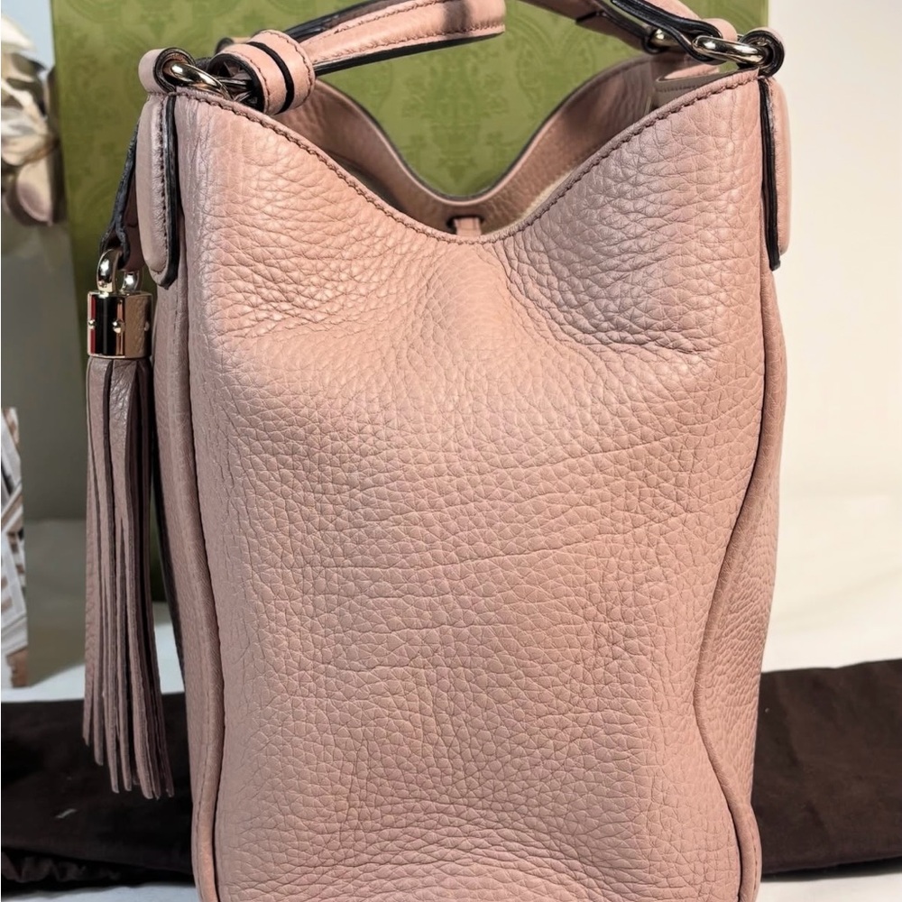 Gucci Soho Small Leather Shoulder Bag-Light Pink (Japan Exclusive) - Picture 5 of 16